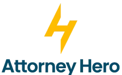 Attorney Hero logo in stacked format